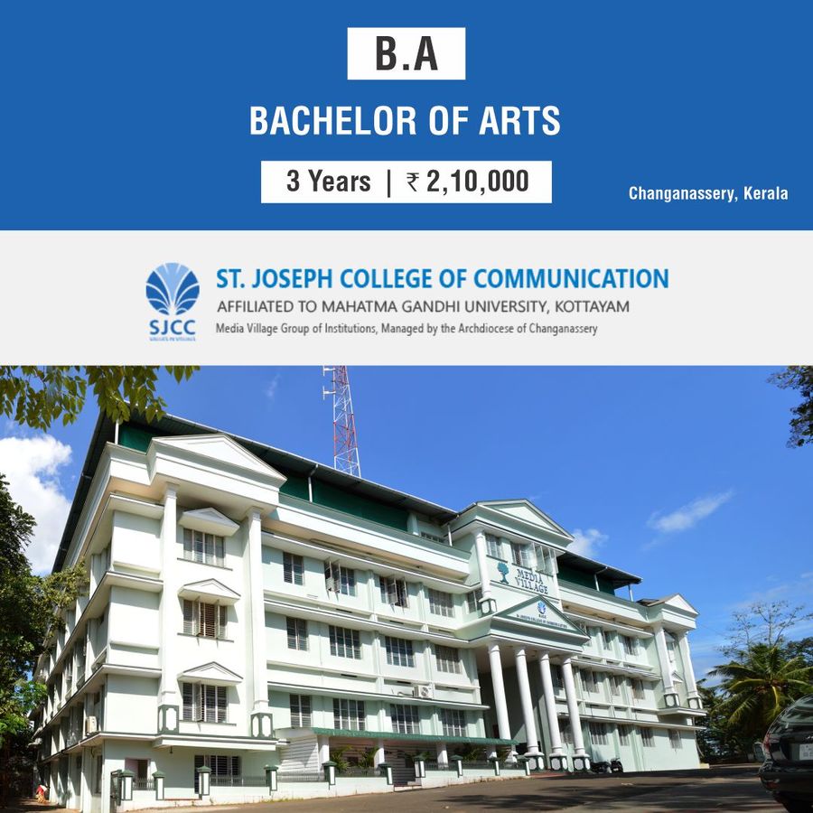 Bachelor of Arts [BA] (MULTIMEDIA) at St Joseph College of Communication, Kottayam